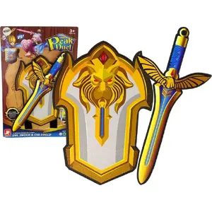 Foam Sword and Shield Set LEANToys 14574 — EVA foam children's roleplay weapon and shield set
