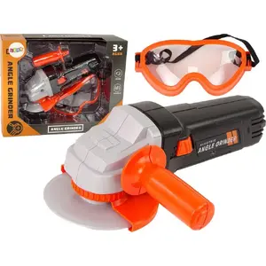 LEANToys battery-powered toy grinder set with safety goggles, model 13463