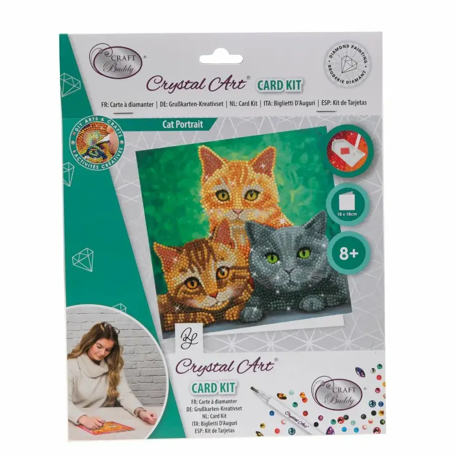 CRAFT Buddy Cat Portrait diamond painting kit Photo 5