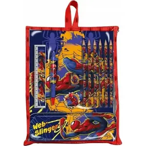 Набор письменных принадлежностей Kids Euroswan Spiderman SP50059 — детский канцелярский набор с дизайном Человека-паука
