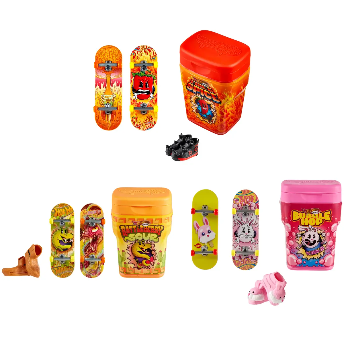 MATTEL Hot Wheels Skate Flavor Container fingerboard set Photo 3