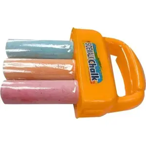 Chalk Set LEANToys Zestaw Kred z Uchwytem — Thick Orange Sidewalk Chalk, 3 pcs