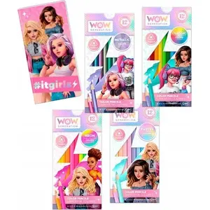 Colored pencils set Kids Euroswan 48 pcs with notebook WoW Generation WOW00044