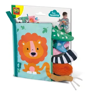 Cloth Sensory Book SES Tiny Talents — Animal Tails, Fabric, Multicolour, Age 6 months–5 years