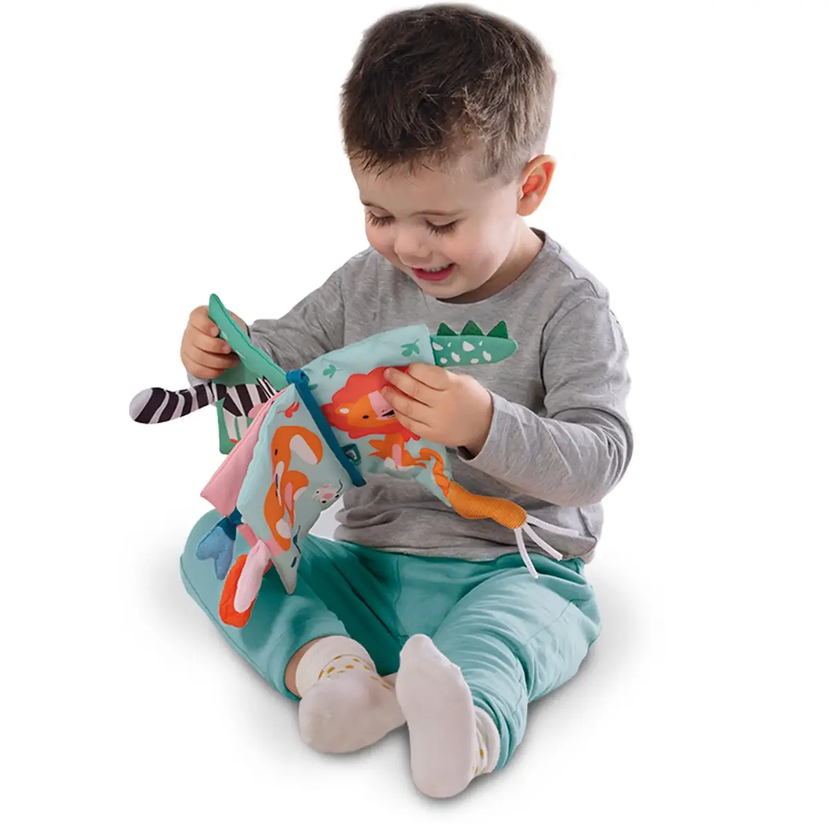 Cloth Sensory Book SES Tiny Talents — Animal Tails Photo 3