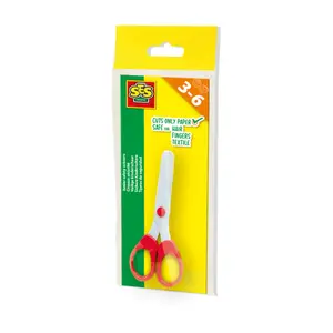 Child safety scissors SES Junior, straight cut, 180×80×10 mm, single-piece