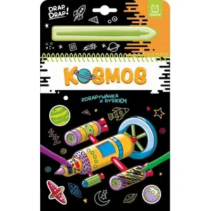 Scratch-off Activity Book Aksjomat Zdrapywanka z rysikiem Kosmos 37019 — themed scratch art with stylus