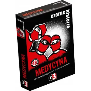 Board game G3 Czarne historie - Medycyna (new edition) - storytelling puzzle, mystery cards