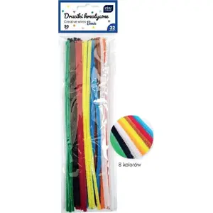 Creative craft wires INTERDRUK 30 cm colorful, 32 pieces