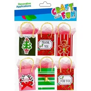 Decorative Sticker Set Craft with Fun CFBN320 — 6-piece gift stickers (assortment)