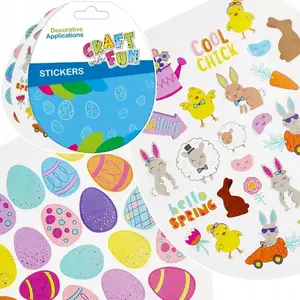 Craft with Fun decorative Easter stickers pack — OZDOBA DEK NAKLEJKI WIELKAN, 6 sheets per pack, model CFSW64