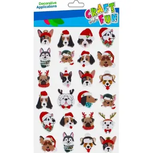 Craft with Fun Decorative Animal Stickers CFBN355 — set of 24 hat-themed stickers
