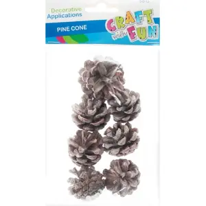 Decorative Pine Cones Craft with Fun NATURA SZ1, Natural Pine Cones 4–7 cm, 50 g Pack