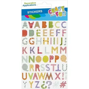 Craft with Fun decorative alphabet stickers OZDOBA DEK NAKLEJKI LITERKI CF PBH 12/288 (CF769)