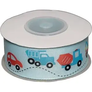 Dekoratīvā lente Vrige gaismiņi zila ar transportu 25 mm x 10 m