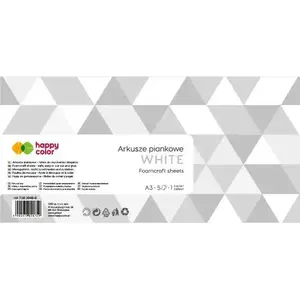 Foam Sheets A3 5 pcs White — Happy Color (MPN 638549)