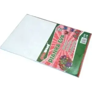 Foam Sheet Polsirhurt Pianka EVA 20x30 cm white brocade pack of 5