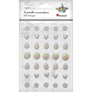Self-adhesive pearl rhinestone mix Titanum Kryształki 35 pcs