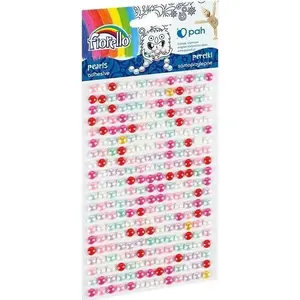 Self-adhesive decorative pearls Fiorello Perełki mix, assorted sizes, adhesive backing
