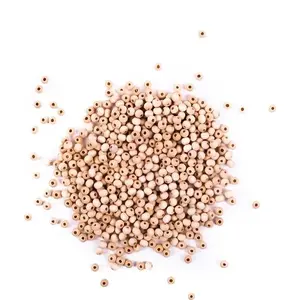 Wooden Beads DP Craft Koraliki — Round 6 mm, natural craft beads, pack (DP Craft 564689)