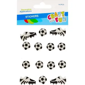 Craft with Fun decorative EVA ball ornaments set CF631 — 14 pieces, assorted colors