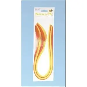 Quillinga lentes CreativeHobby 3 mm x 50 cm, dzeltenas, 100 gab.