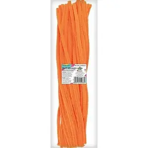 Decorative wires Titanum 0.6 x 30 cm fluorescent orange, pack of 50
