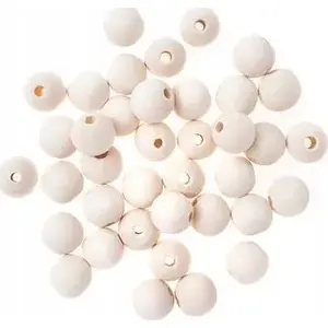 Wooden Beads DP Craft 16 mm – natural round craft beads