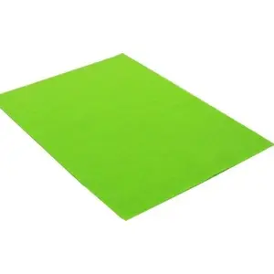 Decorative Felt Sheets Polsirhurt 20x30 cm Light Green 10 pcs