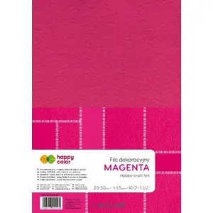 Felt sheets Happy Color magenta 10 pcs — craft felt pack by Happy Color