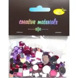 Collar crystal elements pink 4–12 mm mix, 25 g pack