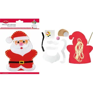 Titanum Christmas decoration kit — foldable Santa figure, paper/cardboard assembly