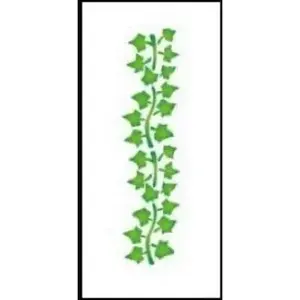 Bordure template HENDI 6x28 cm — metal baking/molding stencil 6×28 cm