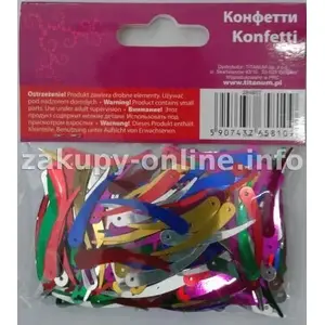 Confetti Launcher Titanum Konfetti 14 g, ivory — single-shot party confetti cartridge