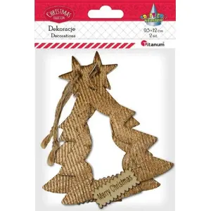 Christmas tree trunk wrap Titanum 95x120 mm brown 2 pcs