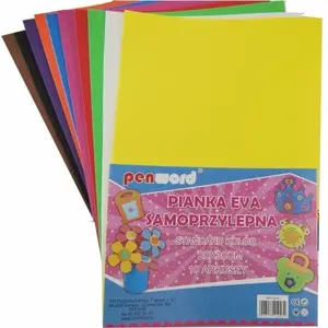 Decorative self-adhesive foam sheet Penword 20 x 30 cm, pack 10 sheets