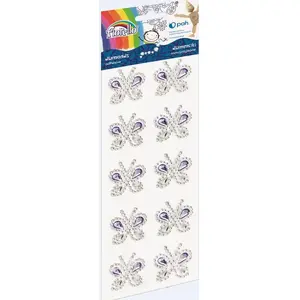 Self-adhesive butterfly stickers Fiorello GR-DS089, decorative wall decals, pack (model 312685)
