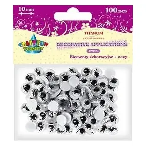 Decorative Eyelash Elements Titanum Oczy z rzęsami 1000 mm — pack of 100