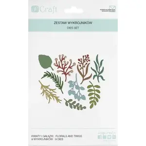 Cutting Dies BANQUET 9-piece set — flower and branch shapes