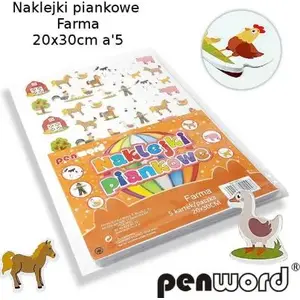 Polsirhurt foam stickers set 20×30 cm farm motifs (5 pieces)