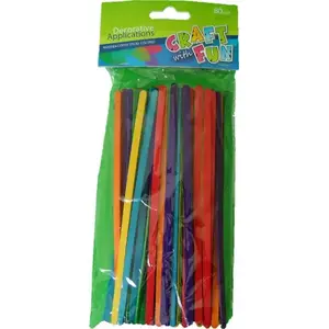 Colored Creative Sticks STARPAK — pack of assorted craft sticks (Starpak Kreatywne patyki kolorowe)