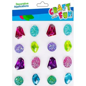 Decorative Crystal Wings Craft with Fun CF674 — 16 pcs, assorted small craft embellishments
