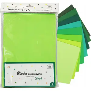 Decorative foam paint INTERDRUK Pianka dekoracyjna Jungle — 8 colors set