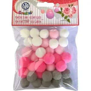 Decorative Pompons 20 mm Astra — model 397950, color: Rose Garden