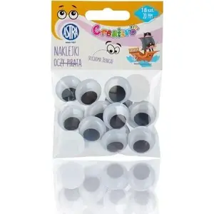 Astra self-adhesive craft eyes 20 mm — Astra Oczy samoprzylepne 20 mm Oczy Pirata
