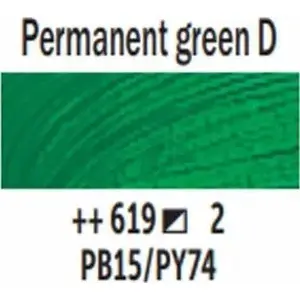 Eļļas krāsa tūbā Talens Van Gogh Permanent Green Deep 619 – mākslas eļļas krāsa, 40 ml