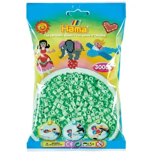Bead set REVELL Hama midi perler 3000 pcs pastel mint – midi beads crafting kit