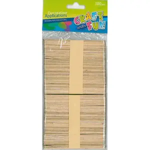 Wooden craft sticks STARPAK — natural wooden sticks for crafts and school projects