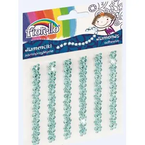 Decorative crystal stickers Fiorello GR-DS06 — self-adhesive embellishments, assorted rhinestones
