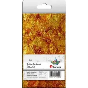 Gold Leaf Sheets Titanum 3 g – decorative gold leaf for gilding and restoration